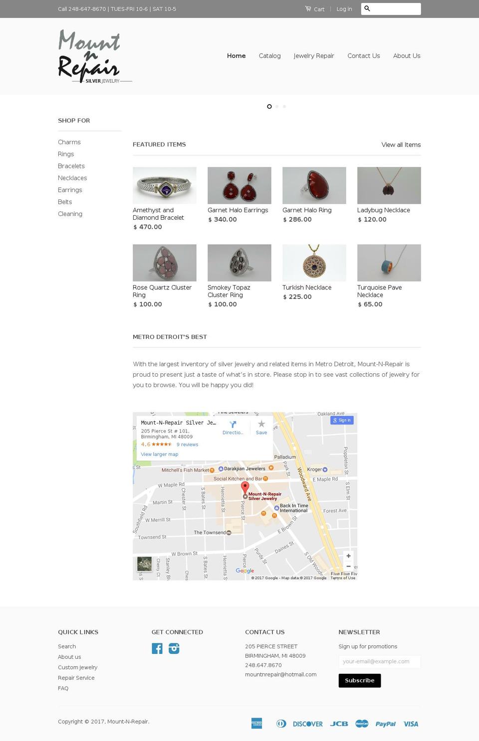 mountnrepair.com shopify website screenshot
