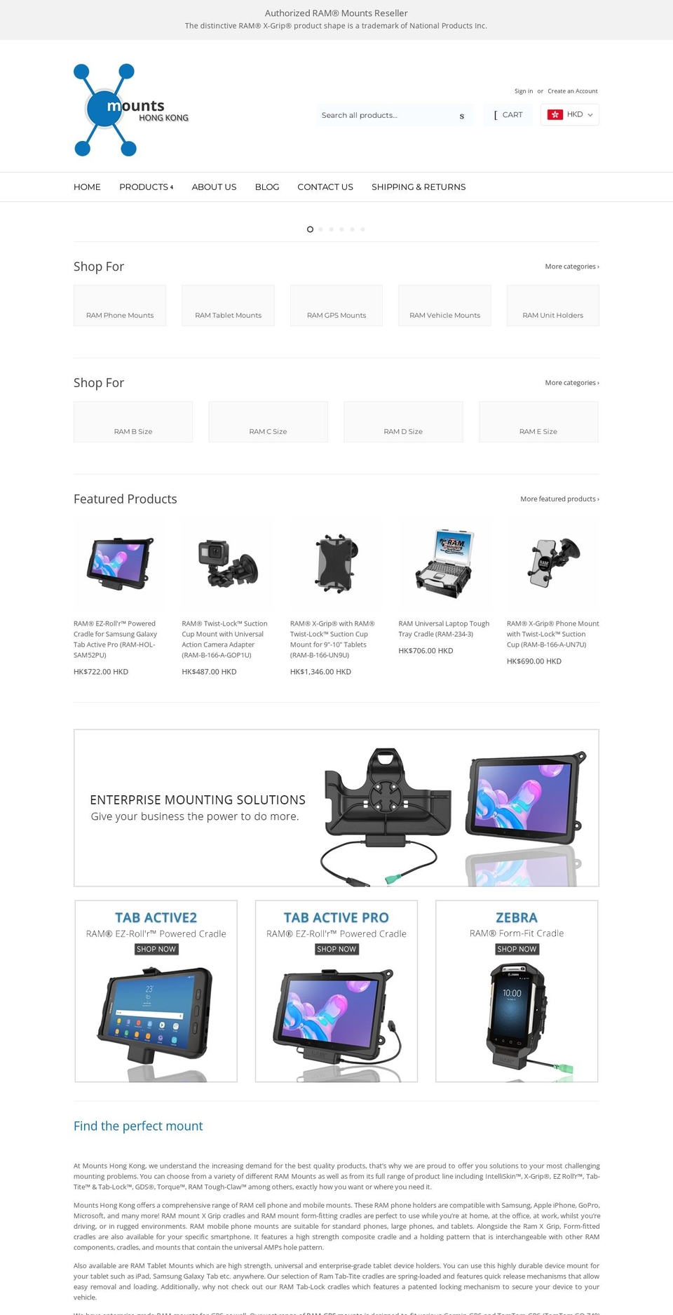 mountshongkong.net shopify website screenshot