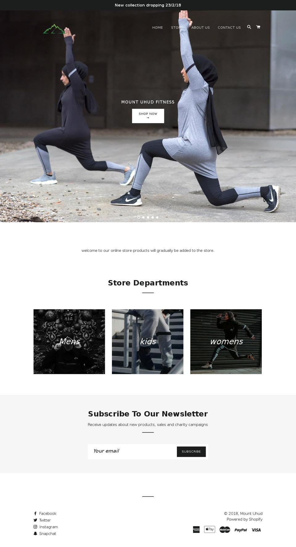 mountuhud.com — Shopify storefront screenshot