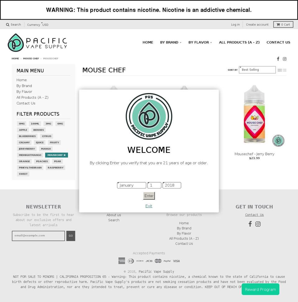 mousechef.com — Shopify storefront screenshot