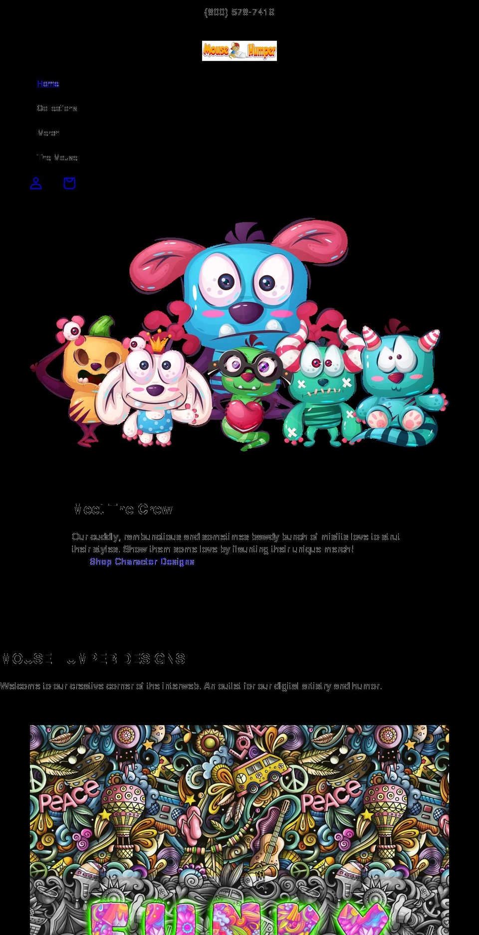 mousehumper.com shopify website screenshot