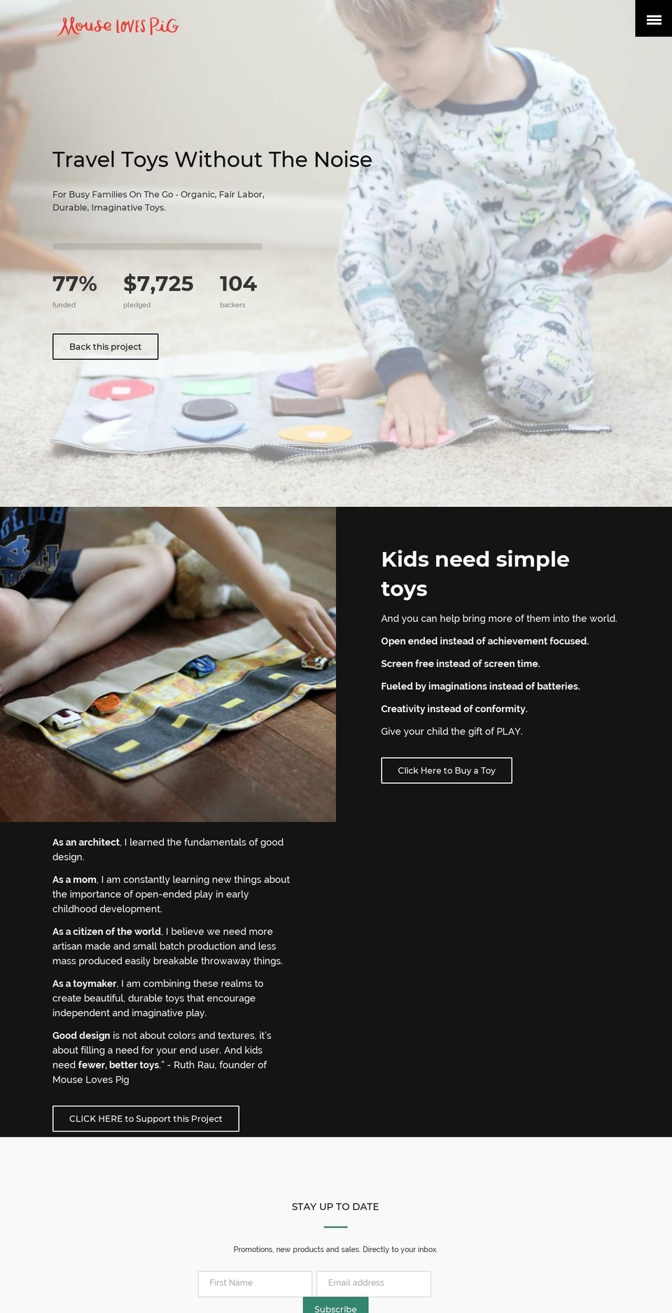 mouselovespig.com — Shopify storefront screenshot