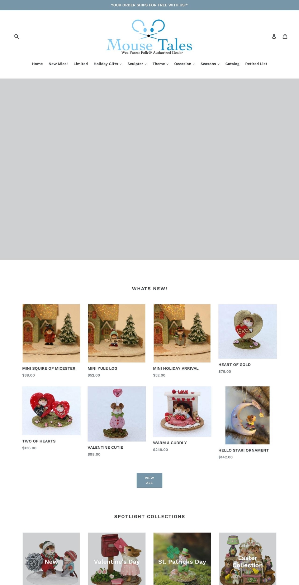 mousetales.shop shopify website screenshot