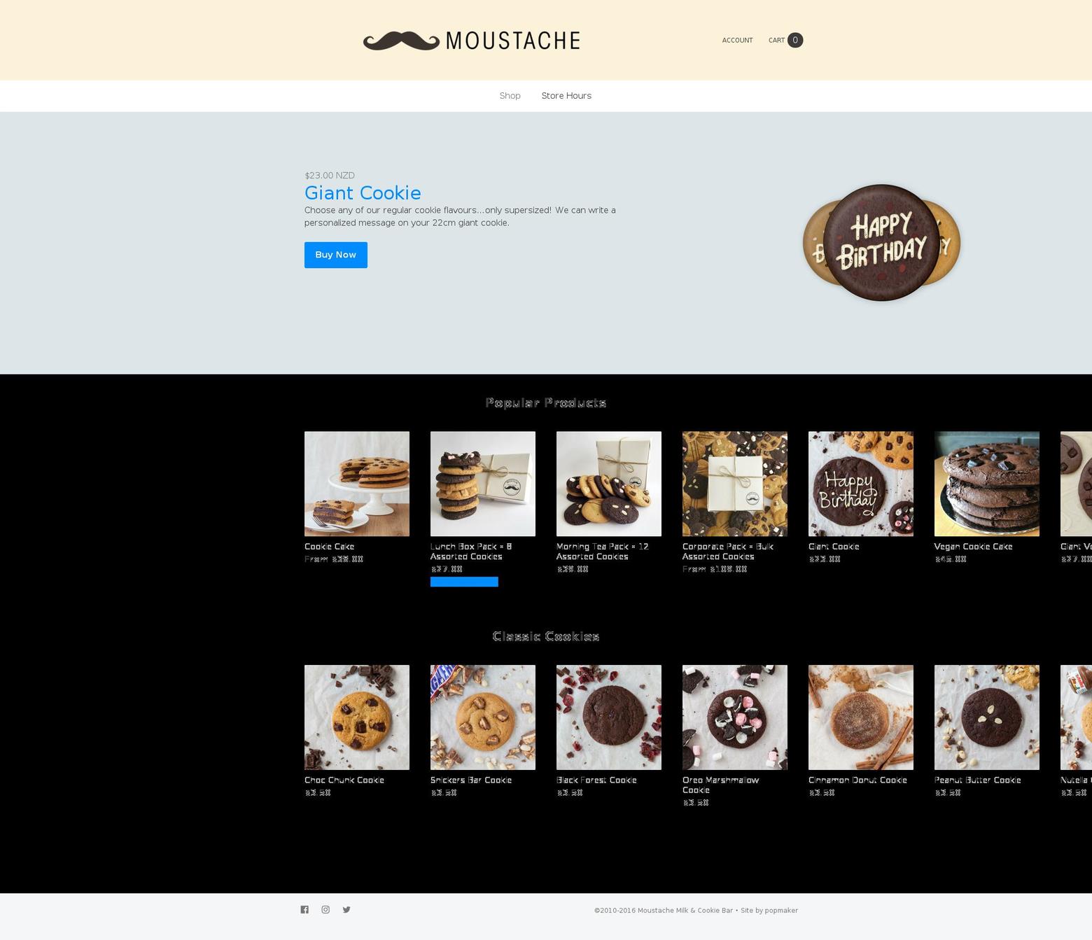 Zapiet Shopify theme site example moustache.co.nz