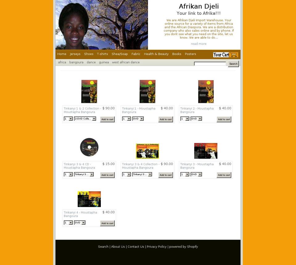 moustaphabangoura.com — Shopify storefront screenshot