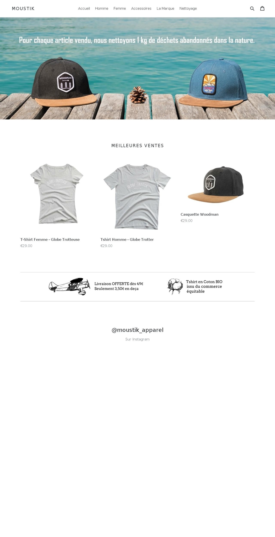 moustik-shop.com — Shopify storefront screenshot