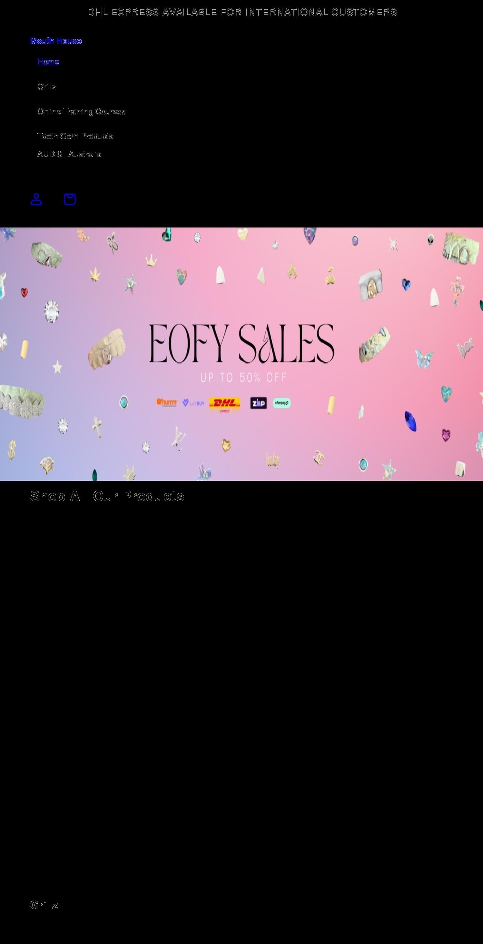 mouthhouse.com.au shopify website screenshot