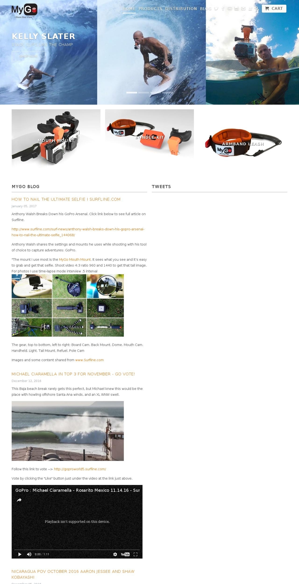 mouthmountgopro.com shopify website screenshot