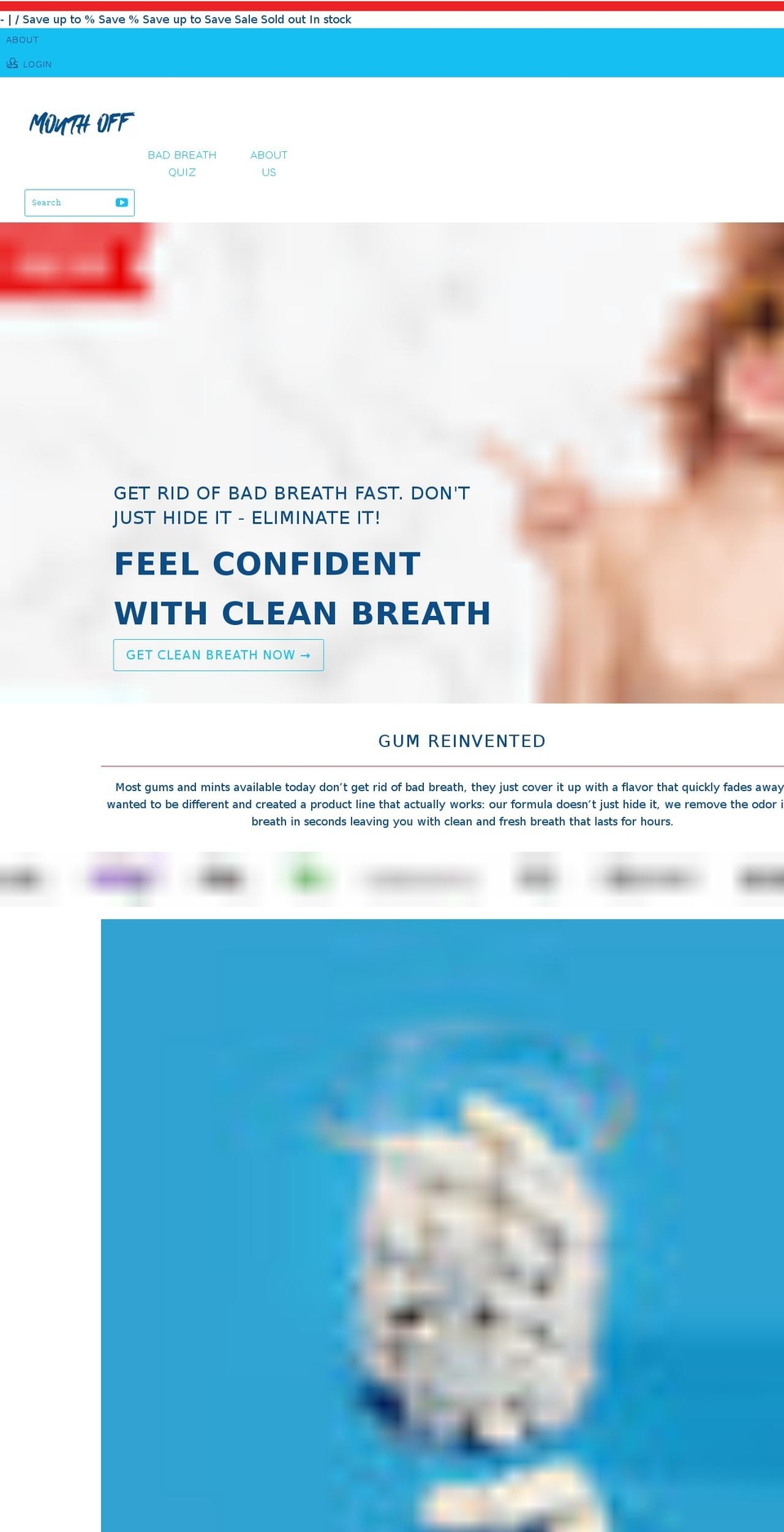 mouthoff.com shopify website screenshot