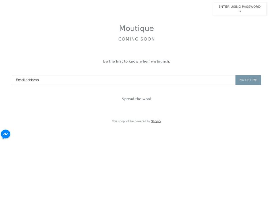 moutique.co.nz shopify website screenshot