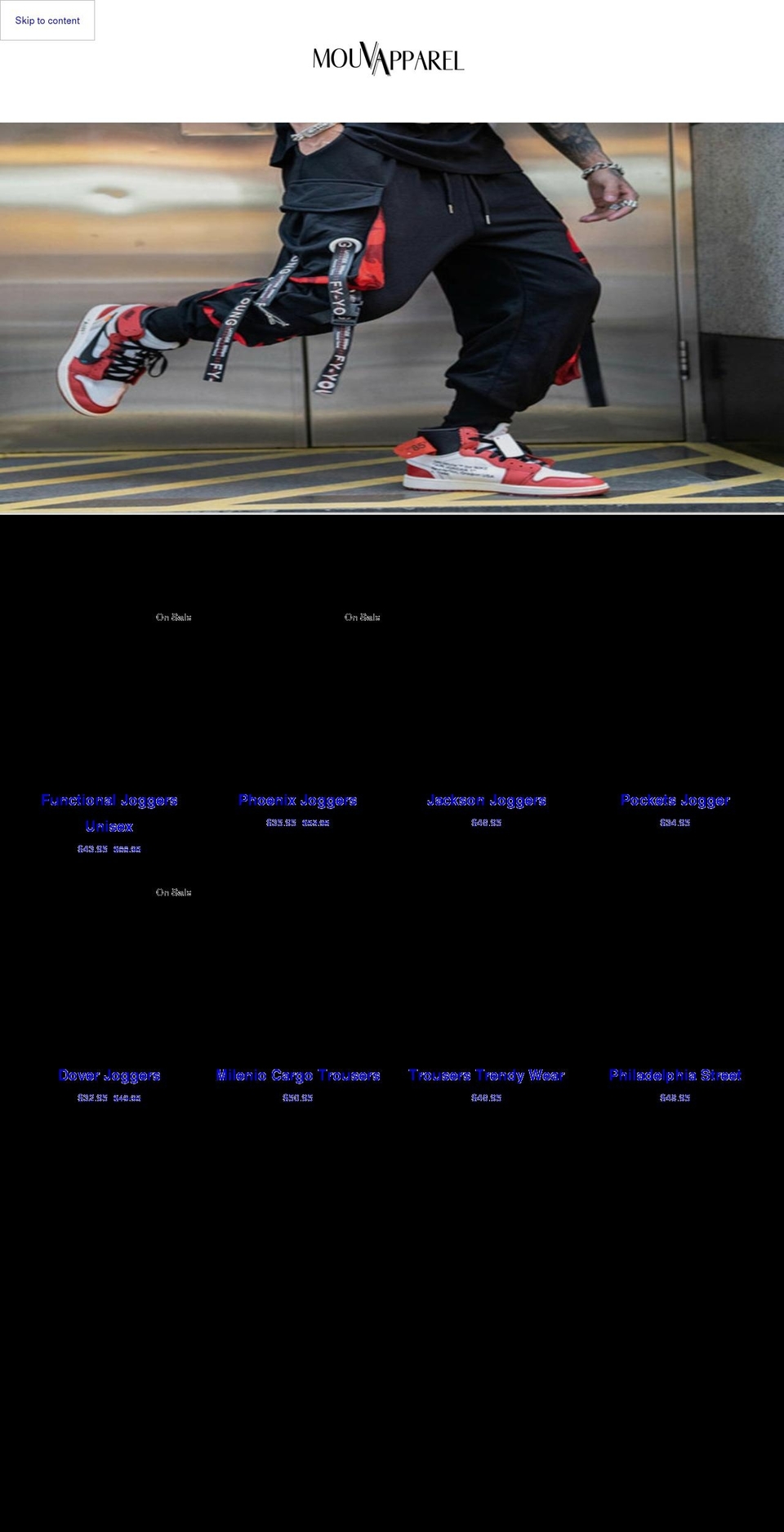 mouvapparel.com shopify website screenshot
