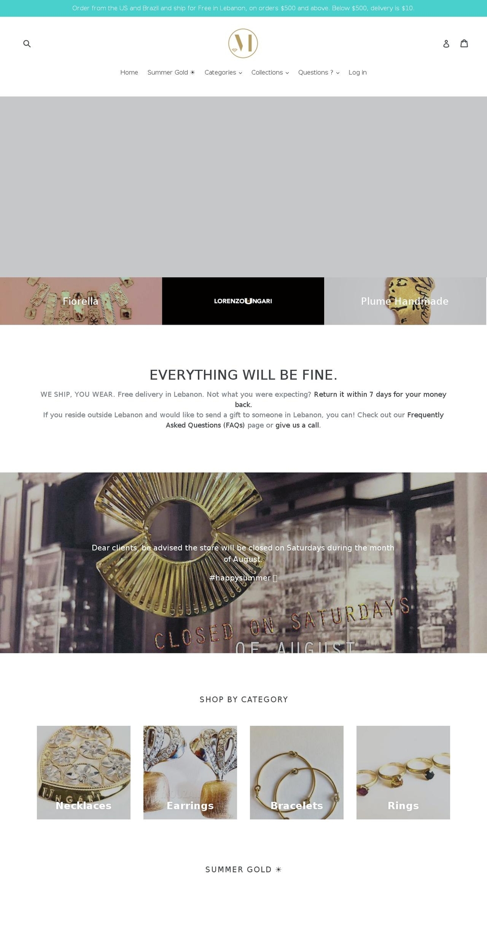 mouzannar.com — Shopify storefront screenshot