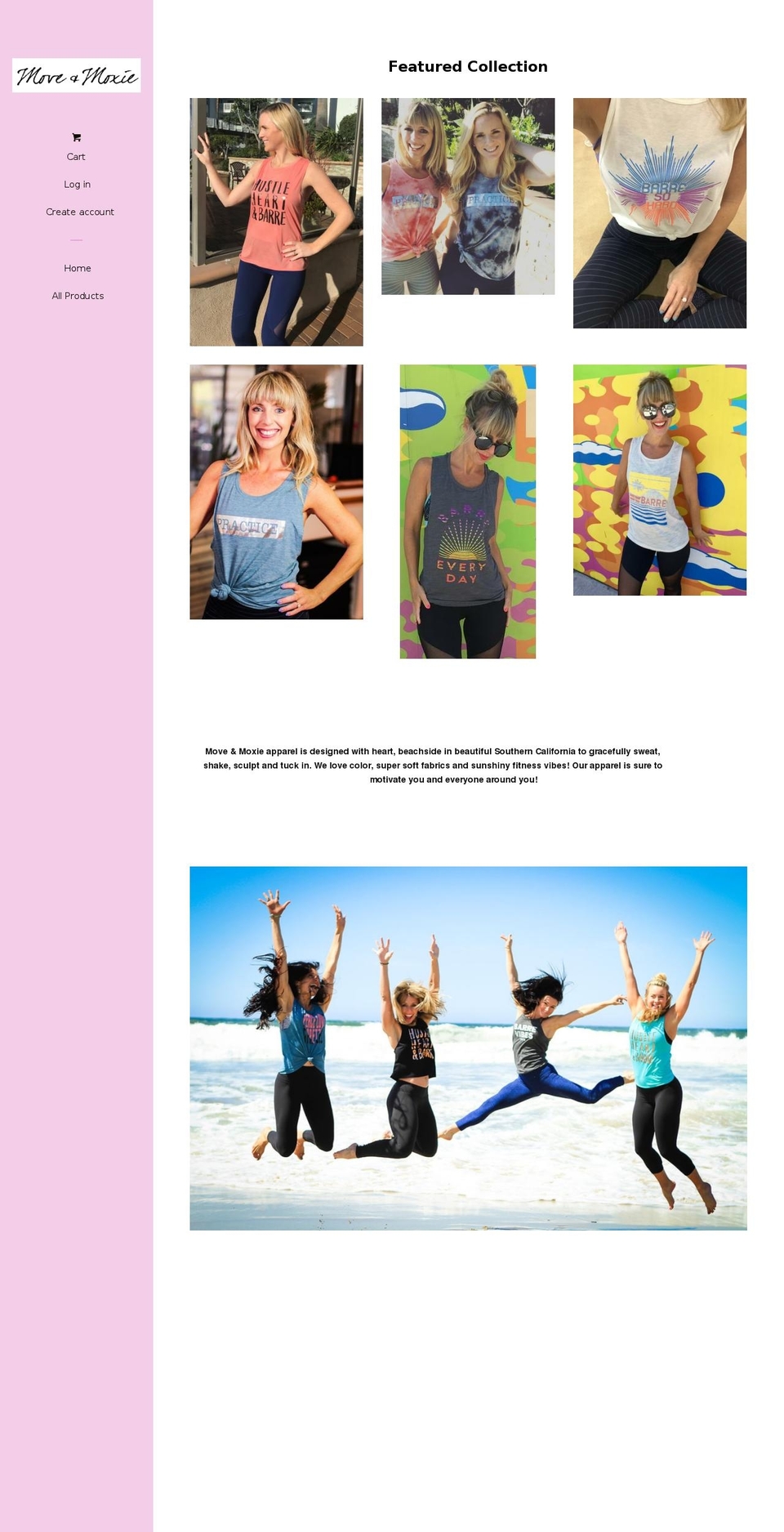 moveandmoxie.com shopify website screenshot