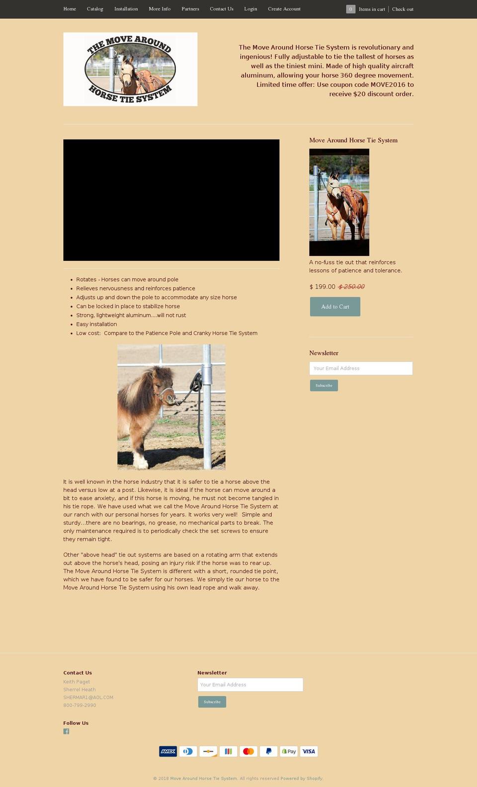movearoundhorse.com — Shopify storefront screenshot