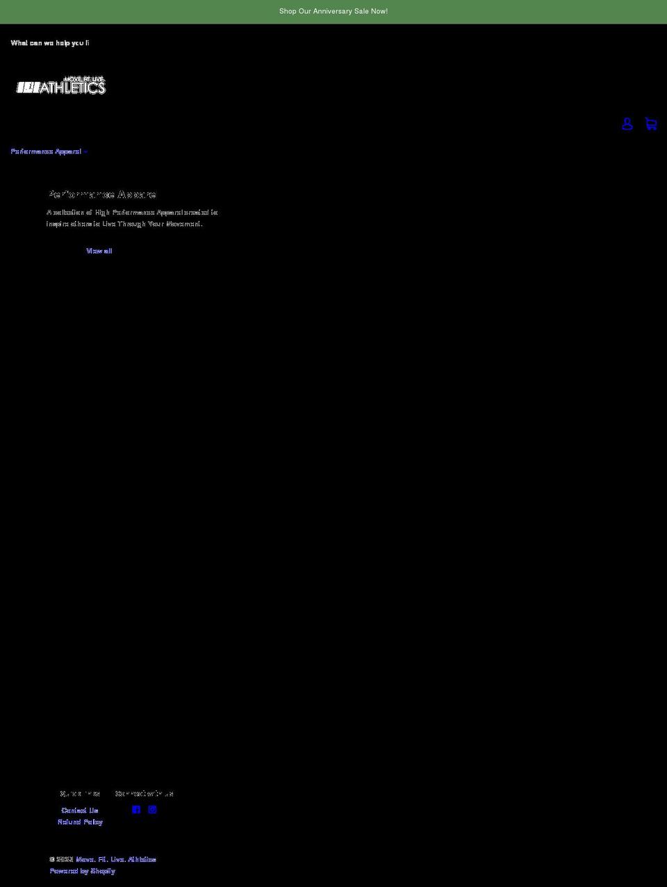 movefitliveathletics.com shopify website screenshot