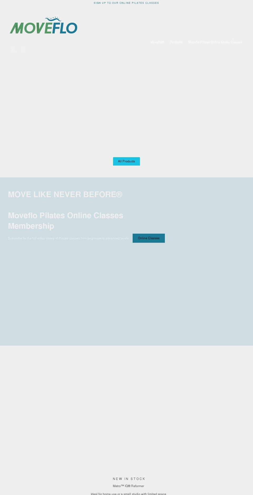 moveflo.com shopify website screenshot