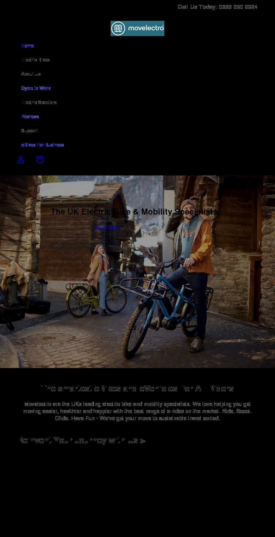 movelectro.com shopify website screenshot