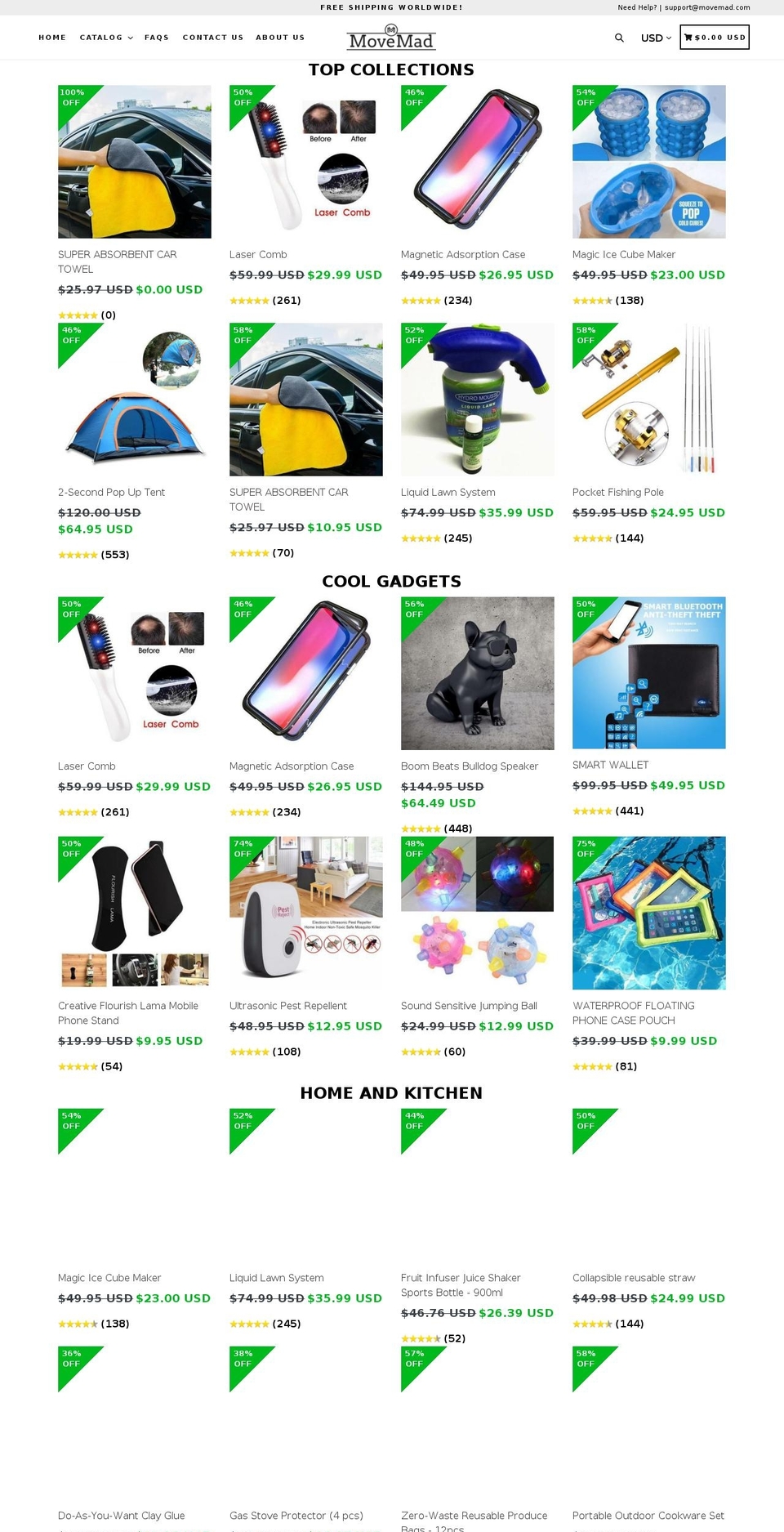 movemad.com — Shopify storefront screenshot