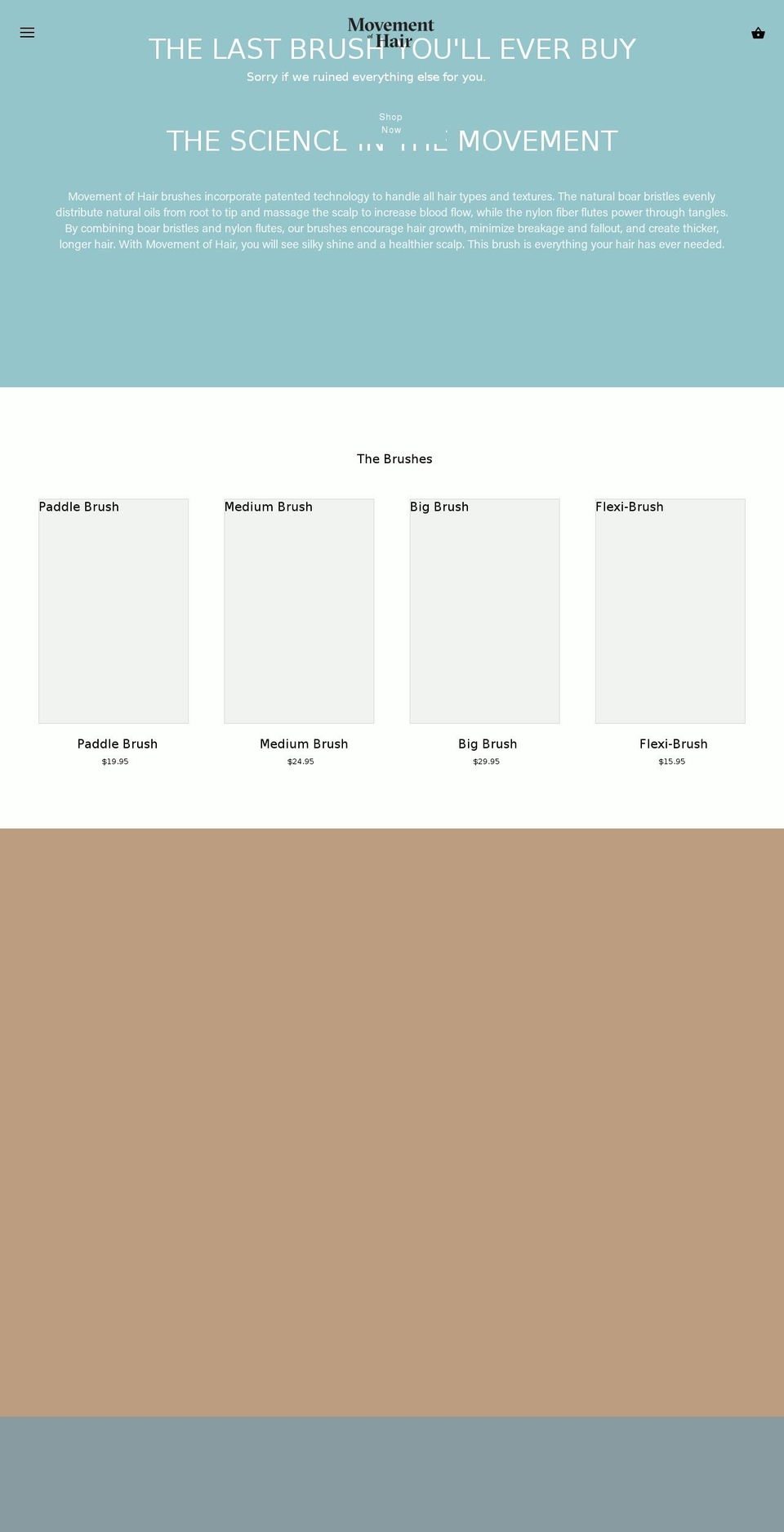 movementofhair.com shopify website screenshot