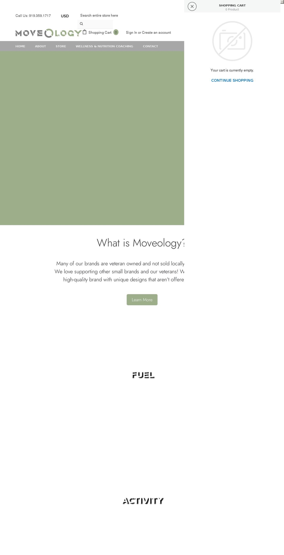 moveologync.com shopify website screenshot