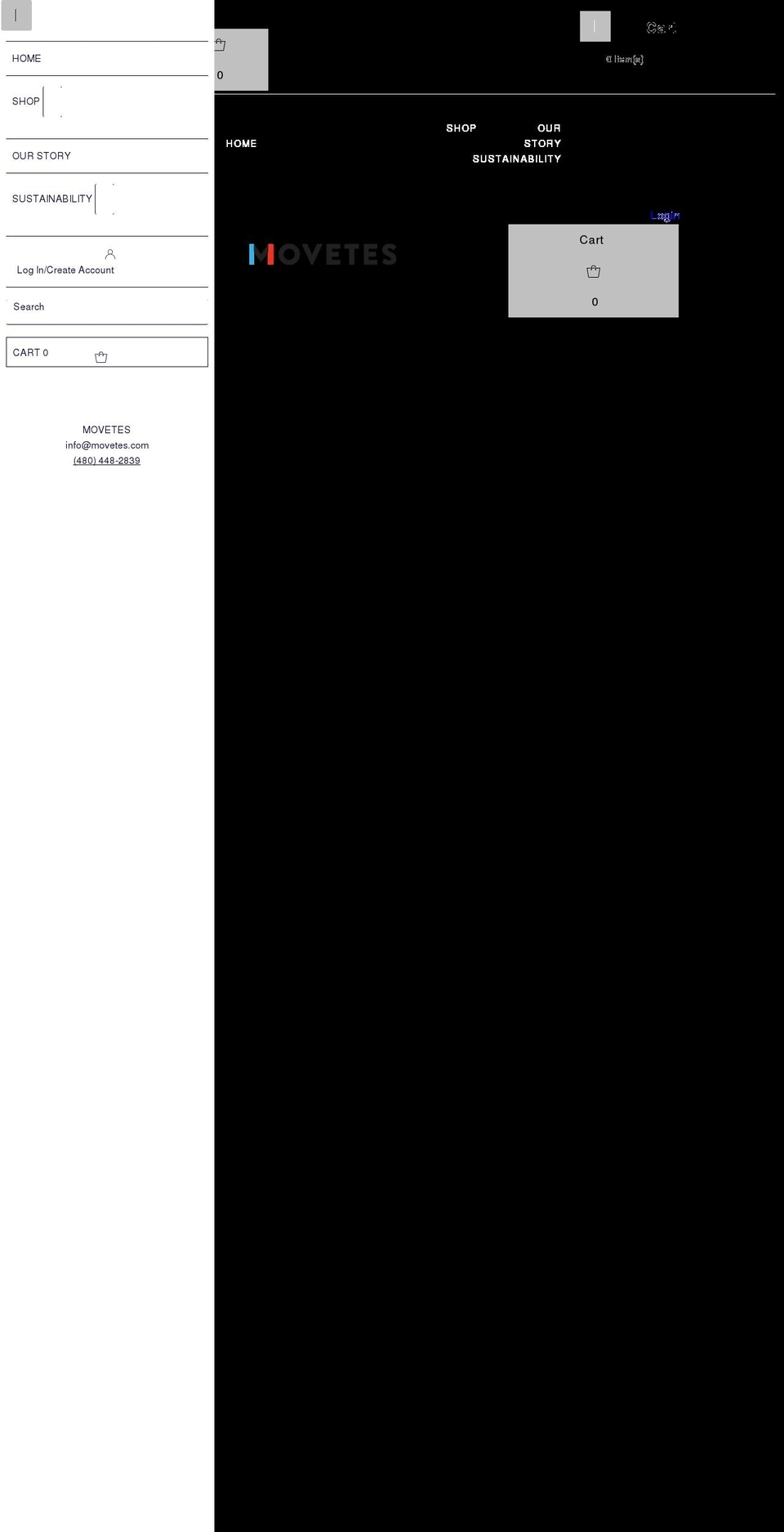 movetes.com shopify website screenshot