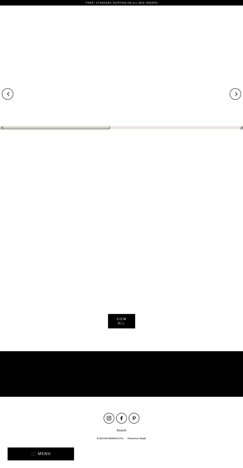 moviesnaks.com shopify website screenshot