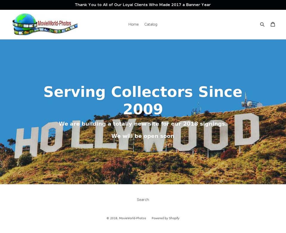 movieworld-photos.com — Shopify storefront screenshot