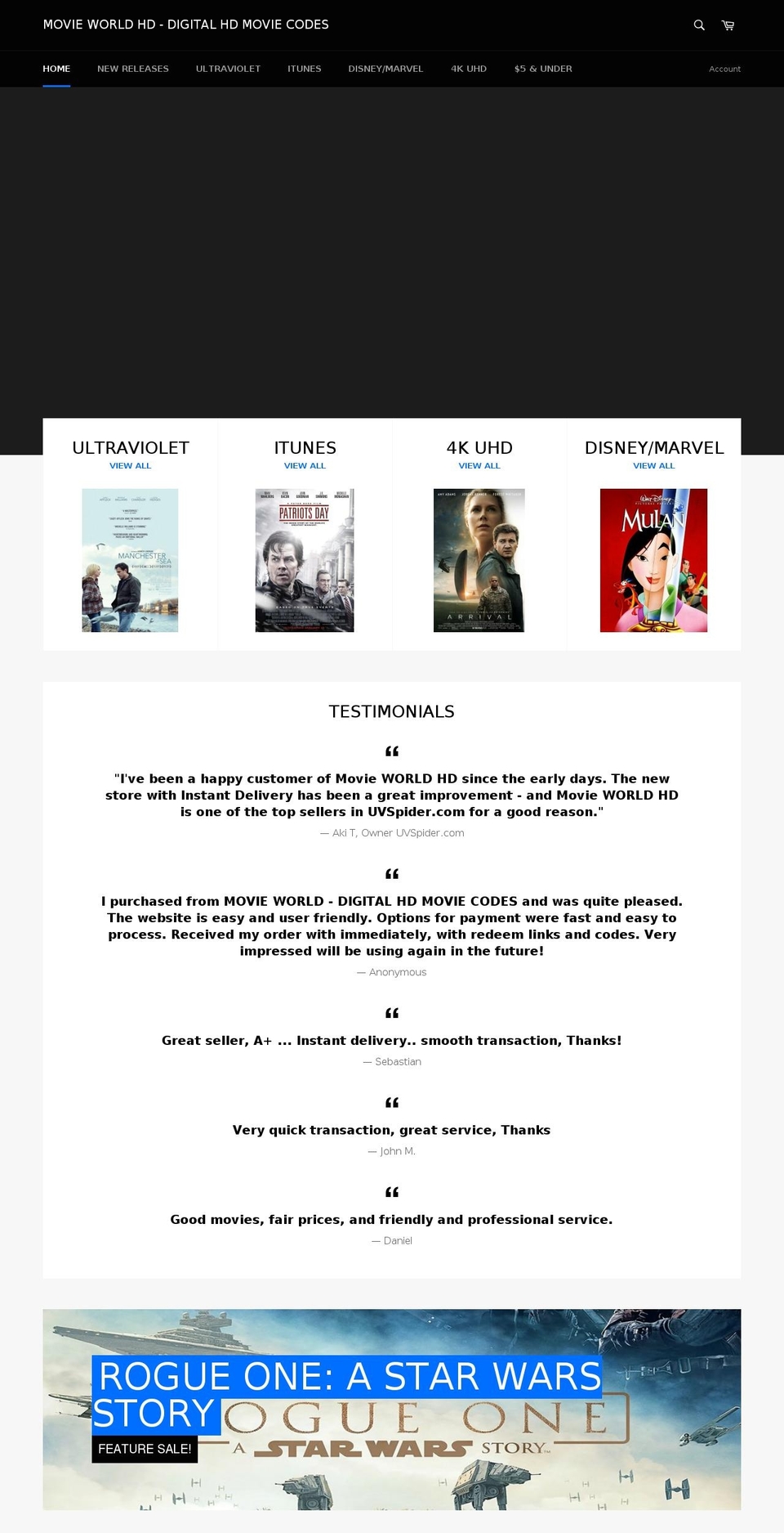 PRIMARY Shopify theme site example movieworldhd.com