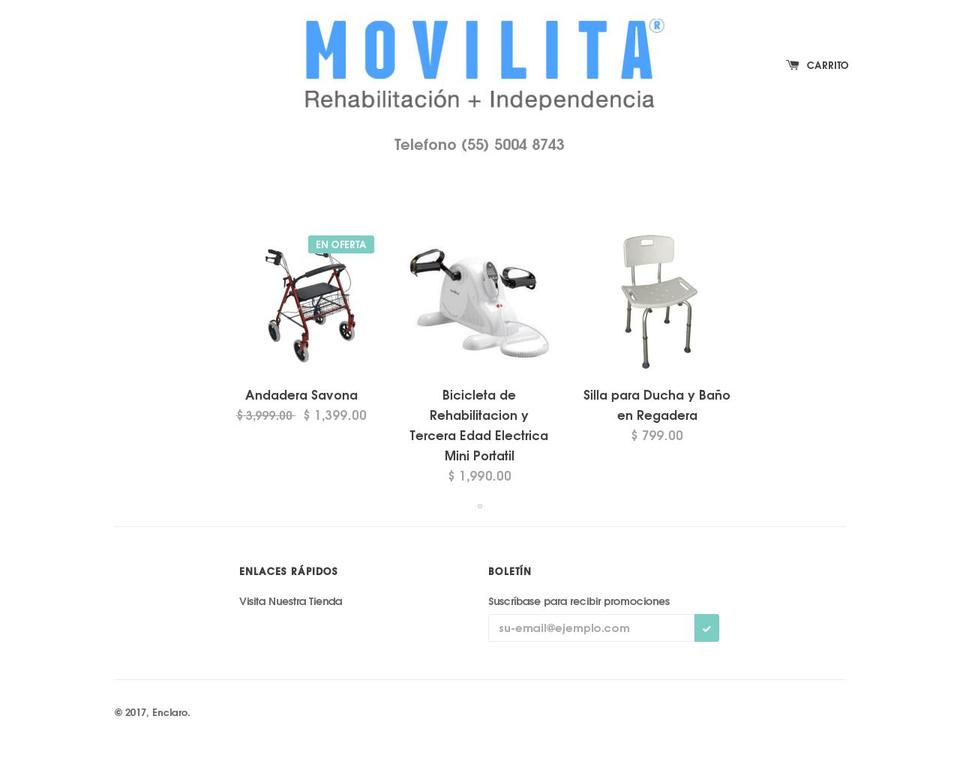 Solo Custom Shopify theme site example movilita.com