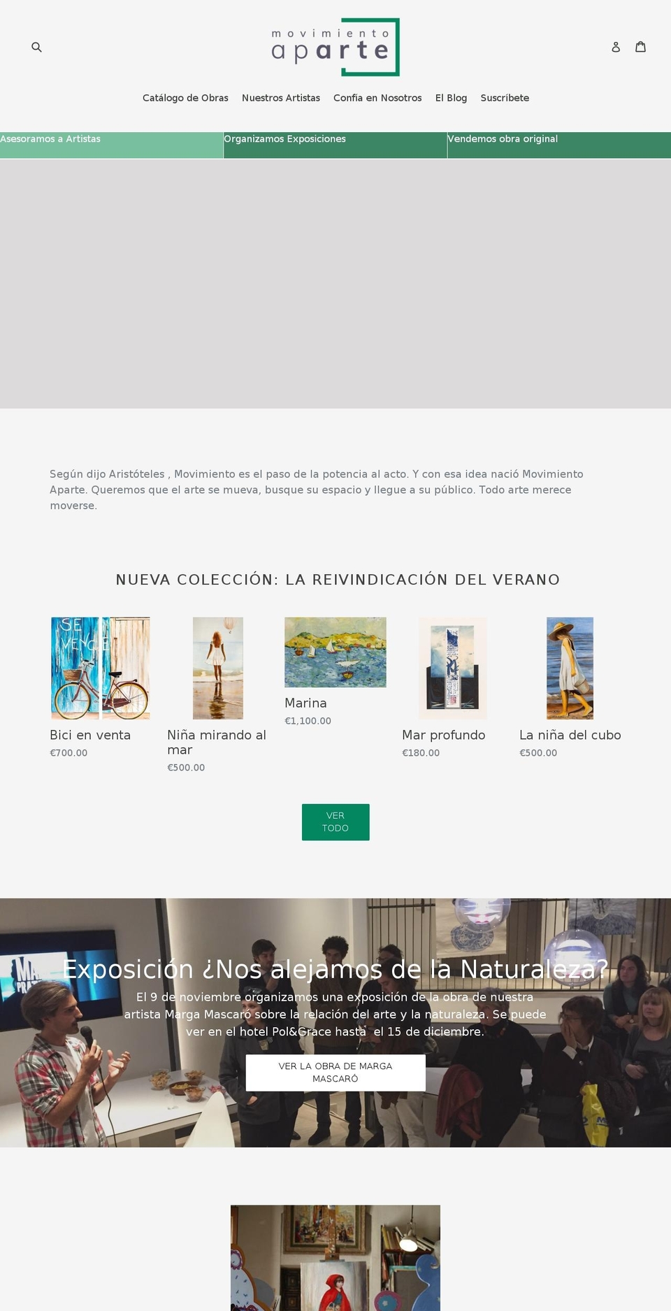 movimientoaparte.com shopify website screenshot