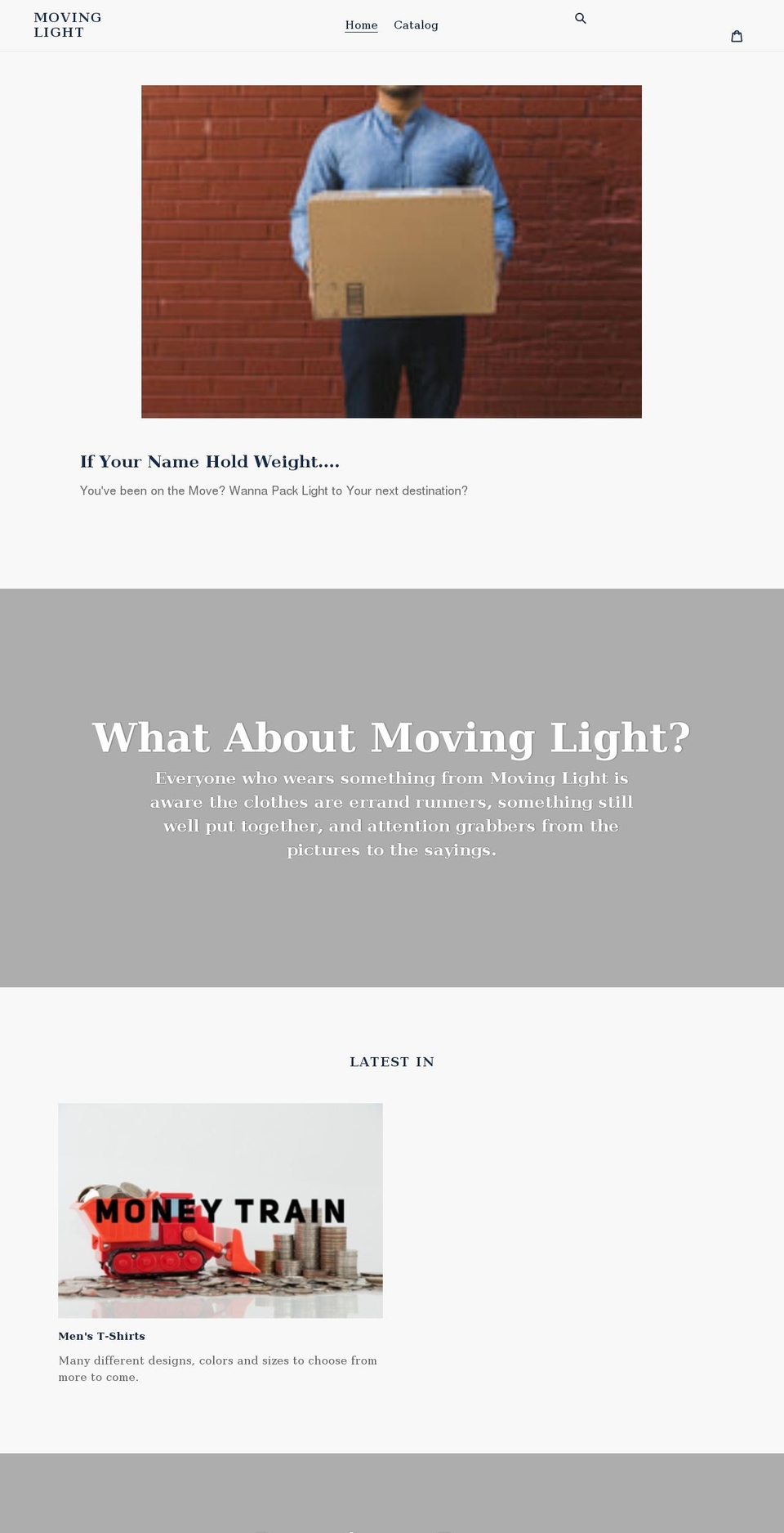 moving-light.net shopify website screenshot