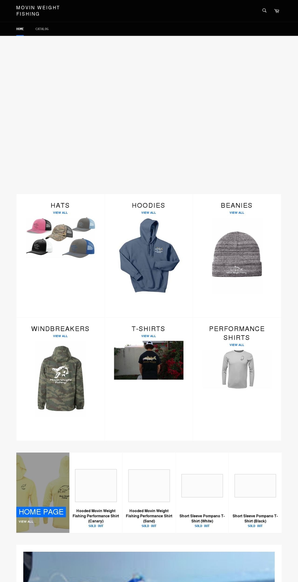 movinweightfishing.com shopify website screenshot