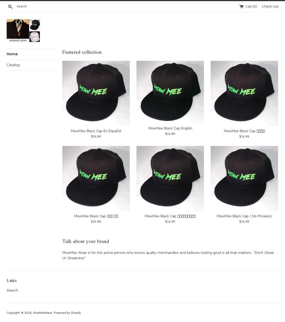 mowmeewear.com — Shopify storefront screenshot