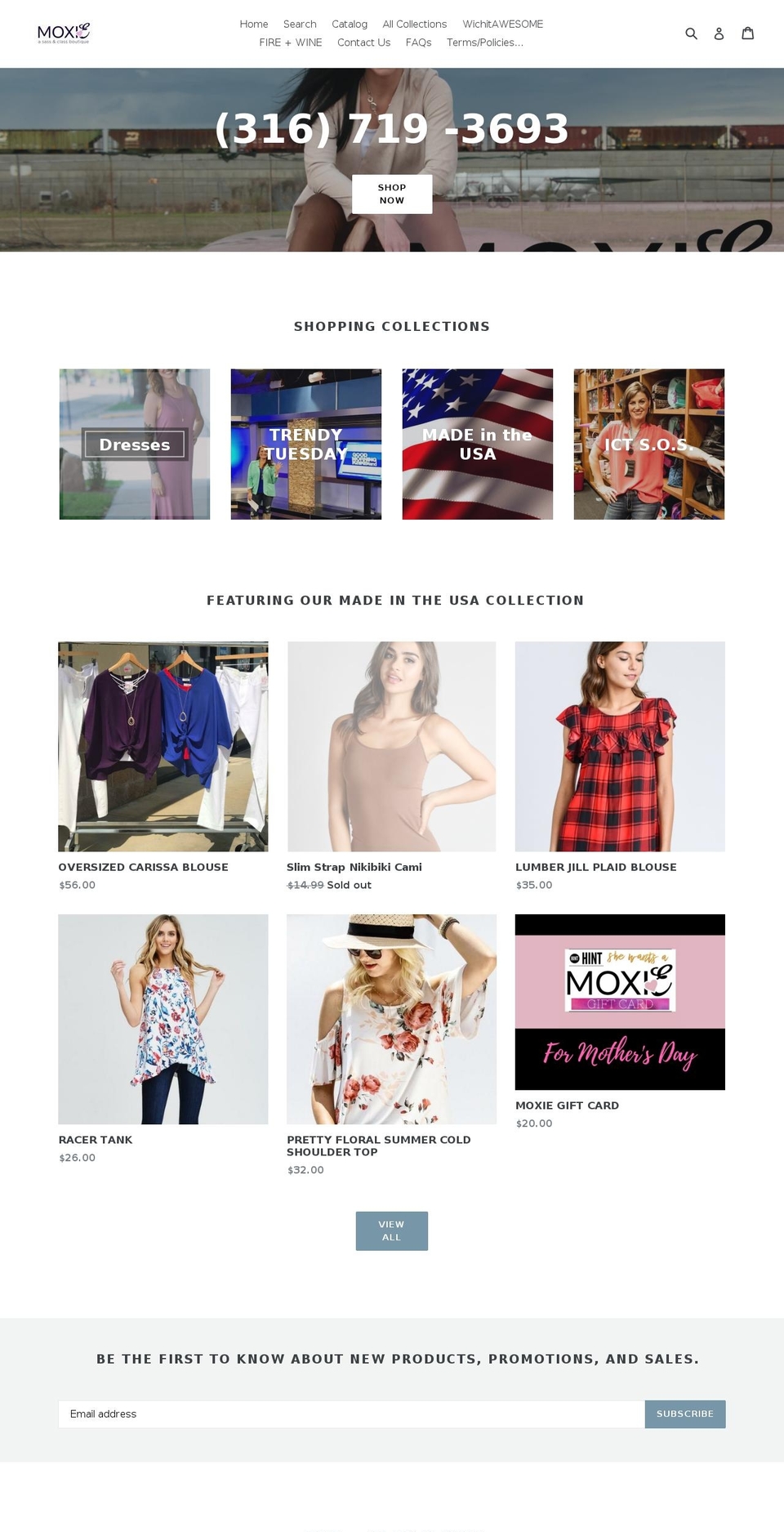 Sterling Shopify theme site example moxiesassandclass.com