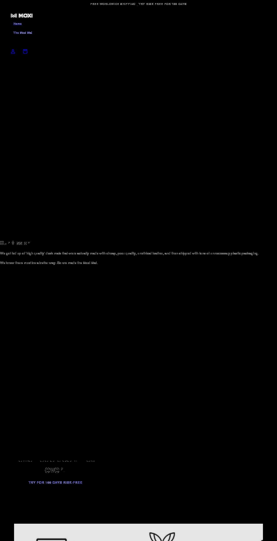 moxigoods.com shopify website screenshot