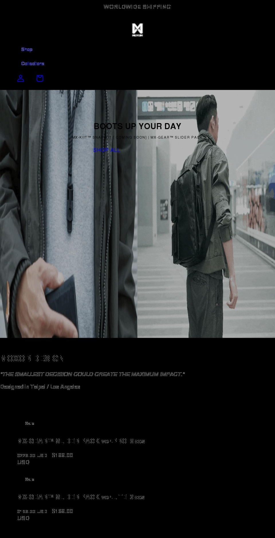 moxordesign.com shopify website screenshot
