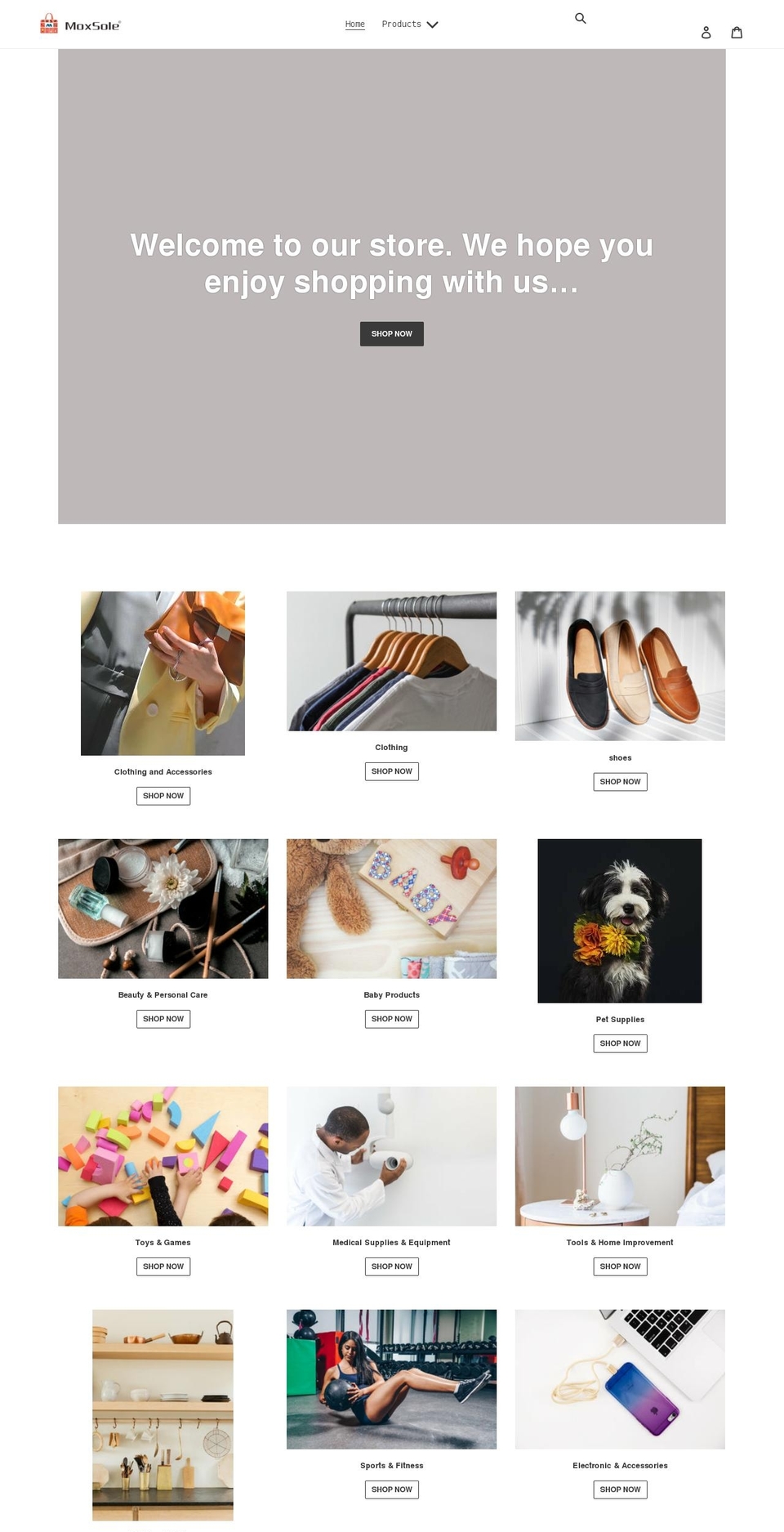 moxsole.com shopify website screenshot