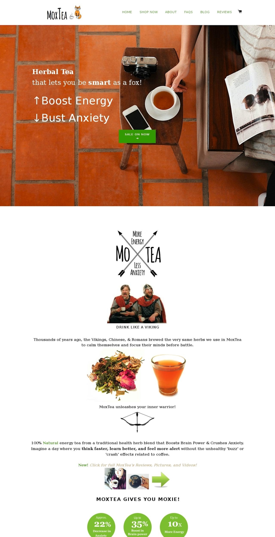 moxtea.com shopify website screenshot
