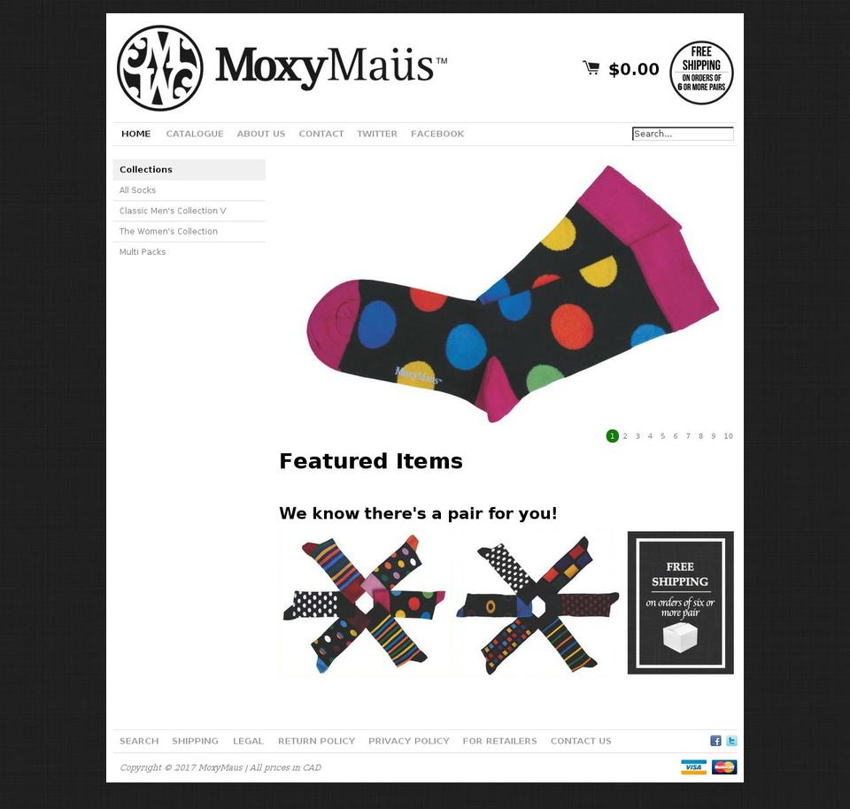 moxymaus.com shopify website screenshot