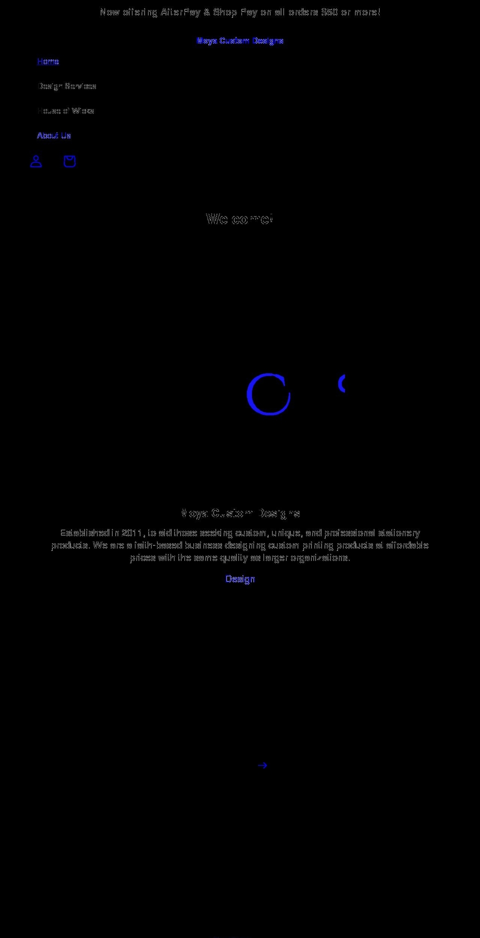 moyacustomdesigns.com shopify website screenshot