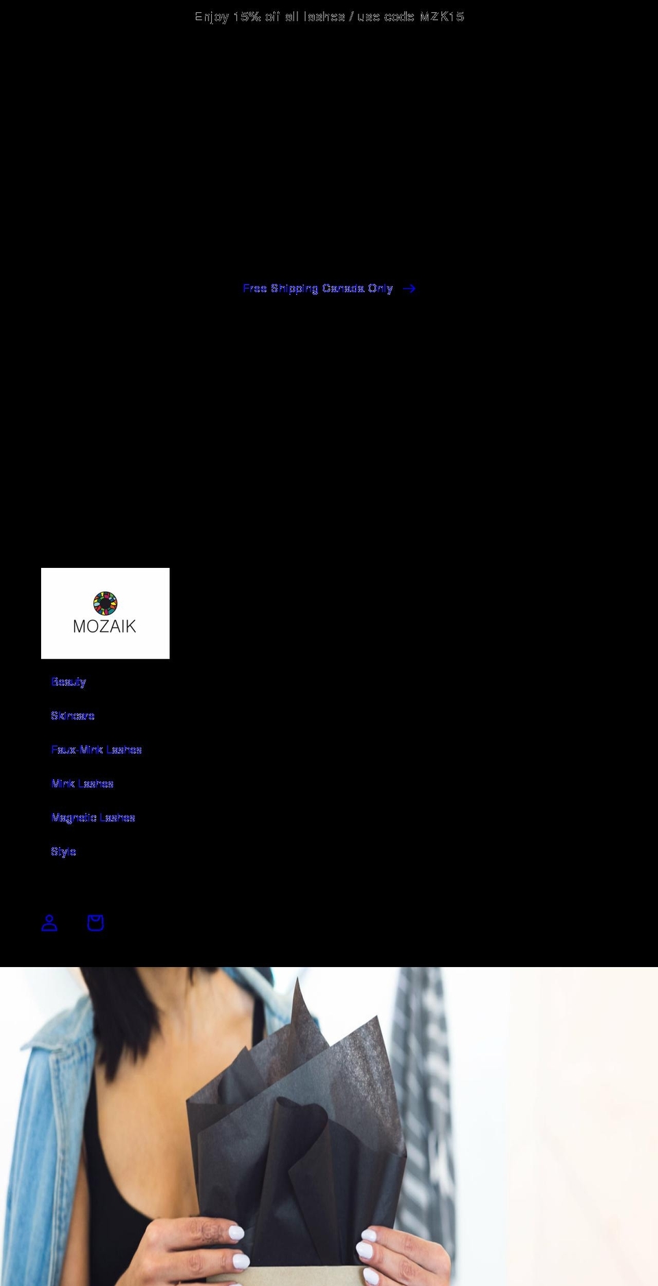 mozaikstore.ca shopify website screenshot