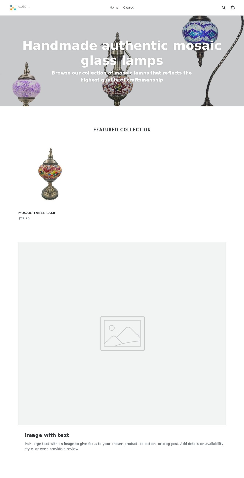 mozilight.com — Shopify storefront screenshot