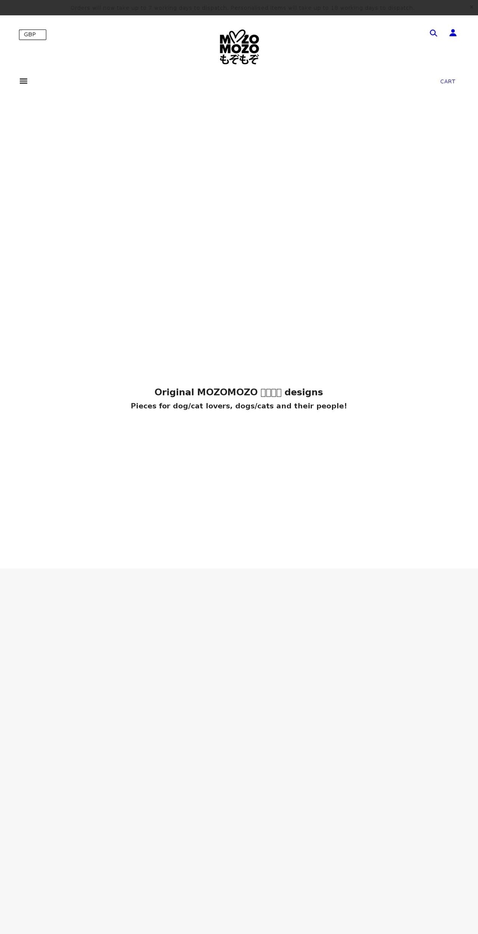mozomozo.co.uk shopify website screenshot