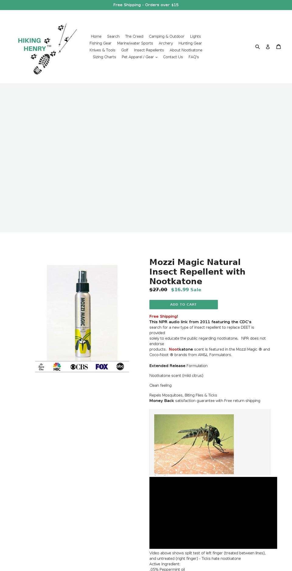 mozzimagic.com — Shopify storefront screenshot