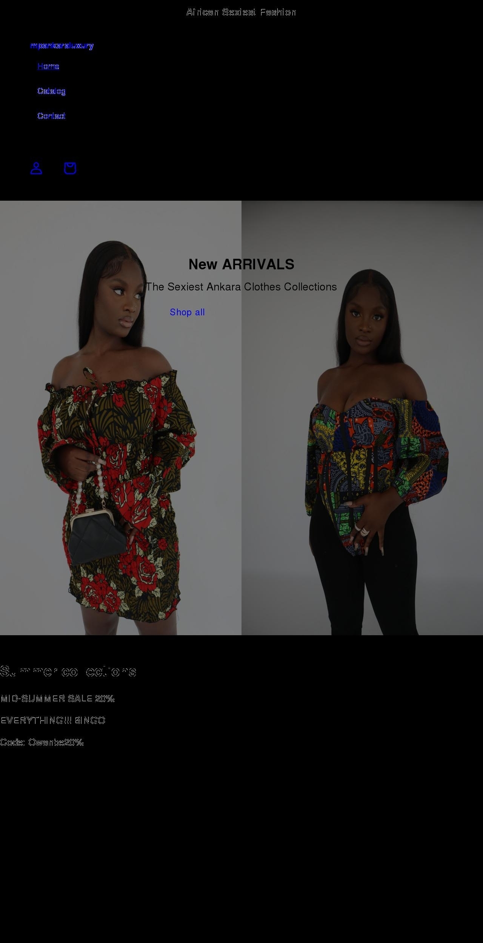 mpankaraluxury.com shopify website screenshot