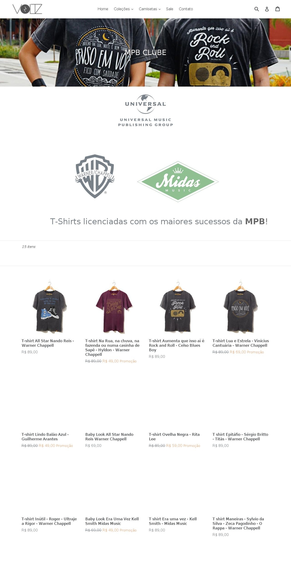 mpbclube.com — Shopify storefront screenshot