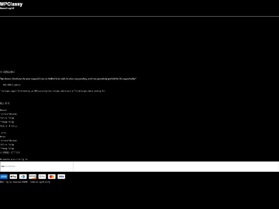 mpclassy.shop shopify website screenshot