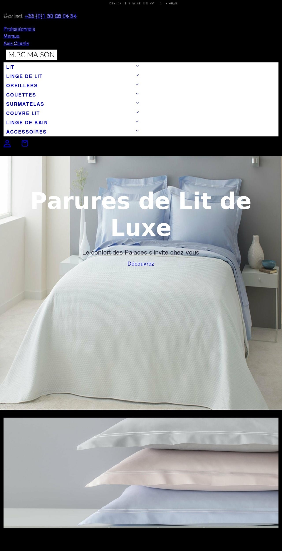 mpcmaison.com shopify website screenshot