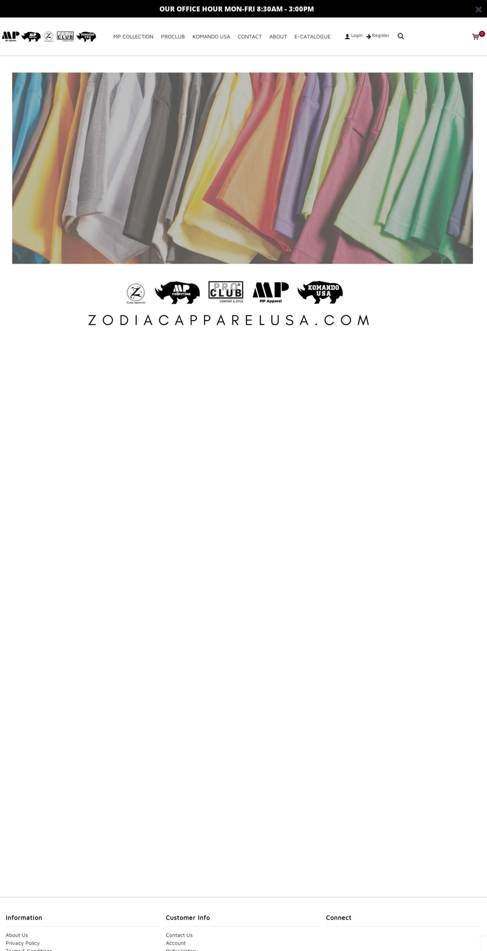 mpcollectionusa.com shopify website screenshot