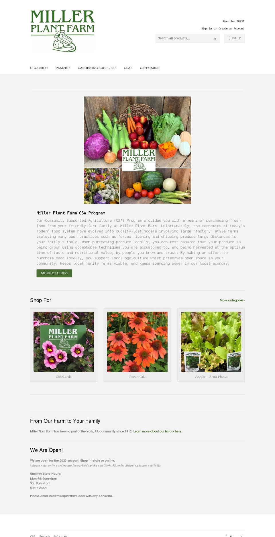mpffresh.com shopify website screenshot